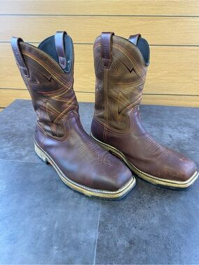 Men’s Red Wing Irish Setter Brown Leather Western Work Boots size 11-CLEAN